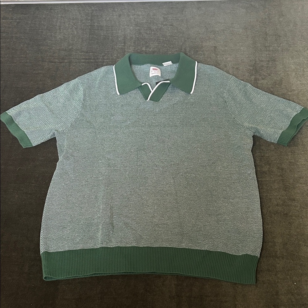 Levi's Two-Tone Green Polo Shirt